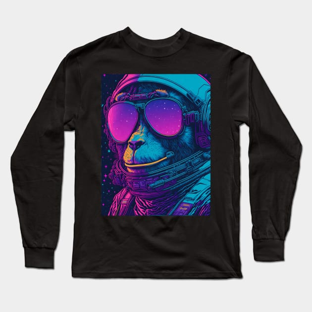 monkey lover Long Sleeve T-Shirt by vaporgraphic